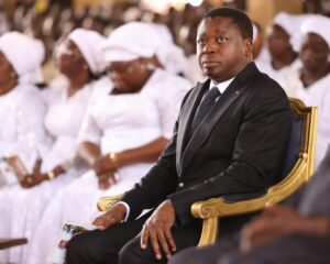 Faure Gnassingbé aux obsèques du Colonel Toussaint Bitala Madjoulba 